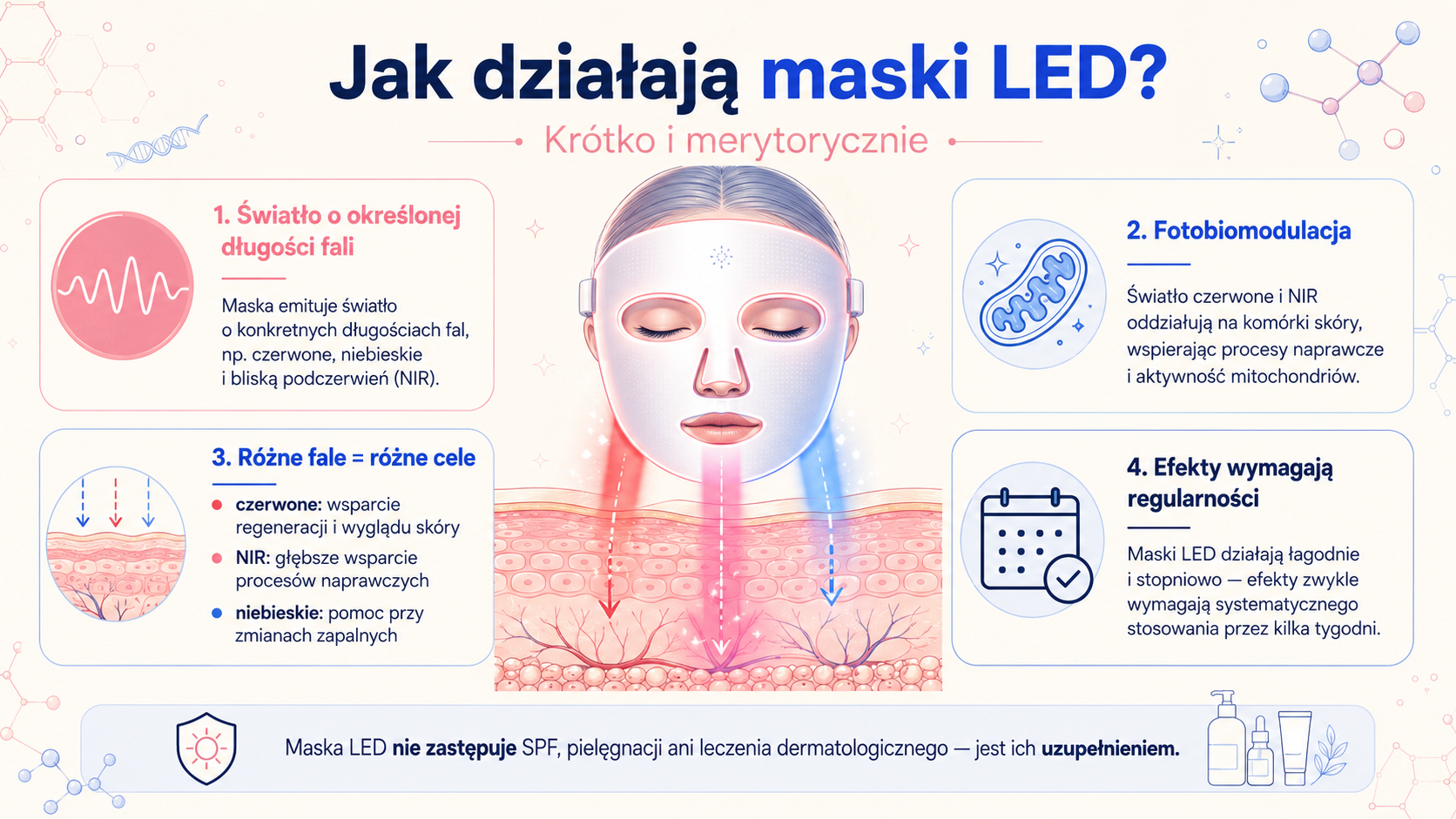 maska LED na twarz 
